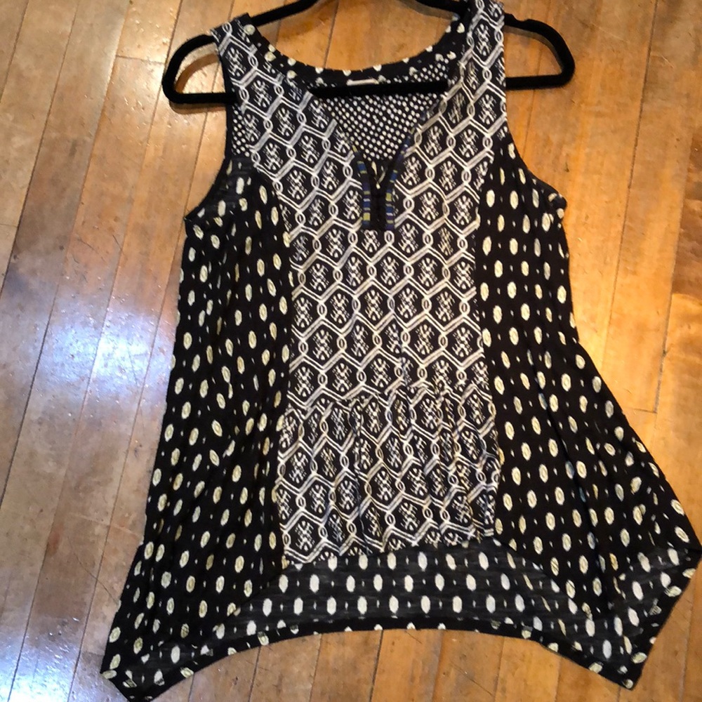 Anthropologie sleeveless cotton top.